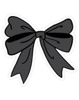 Black Coquette Double Bow Sticker