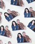 Lorelai and Luke Sticker