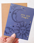 You Are Magic Sun & Moon Card