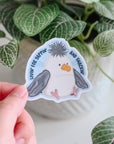 Seagull Jelly Yappin' and Snackin' Sticker