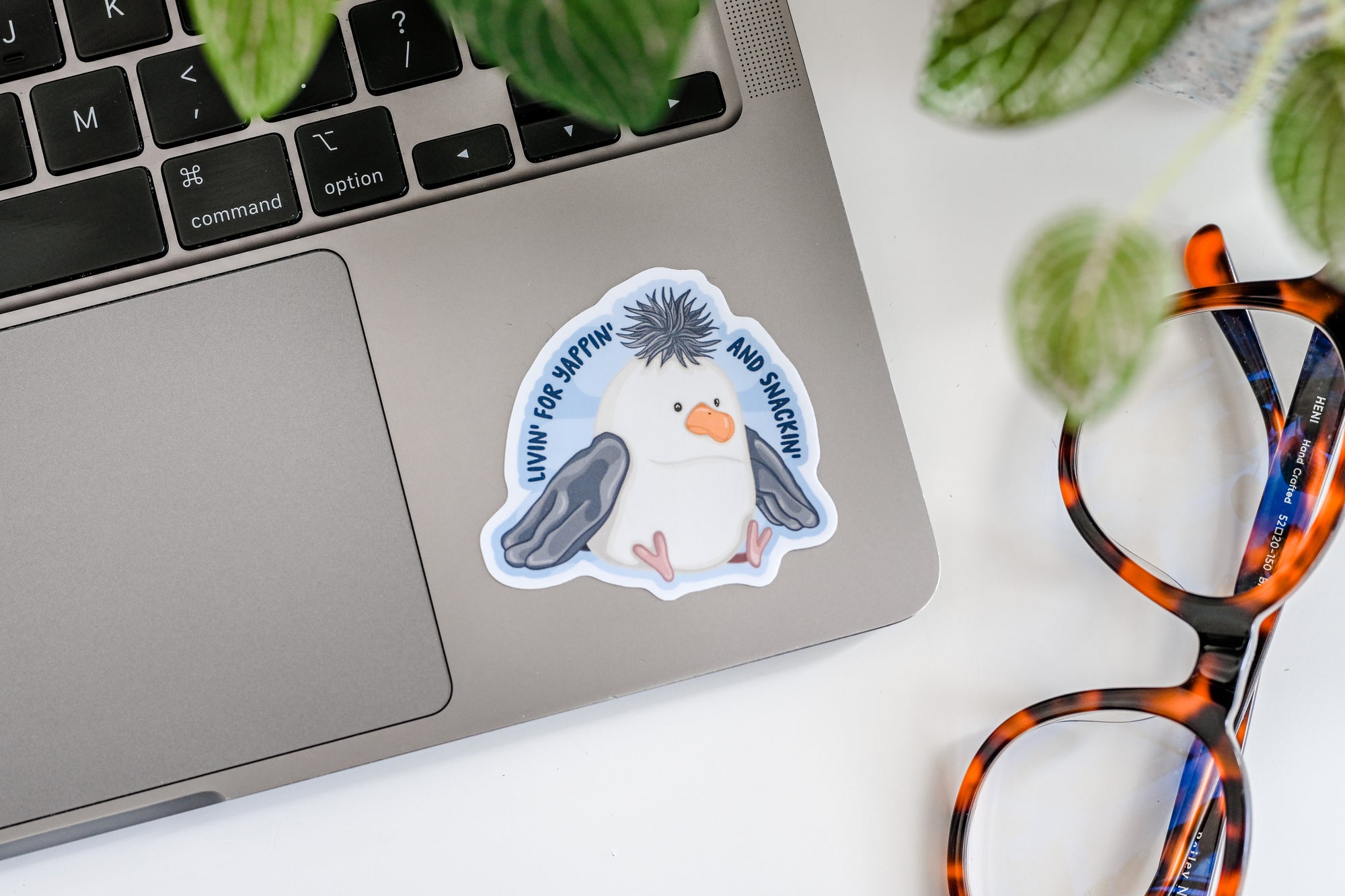 Seagull Jelly Yappin&#39; and Snackin&#39; Sticker