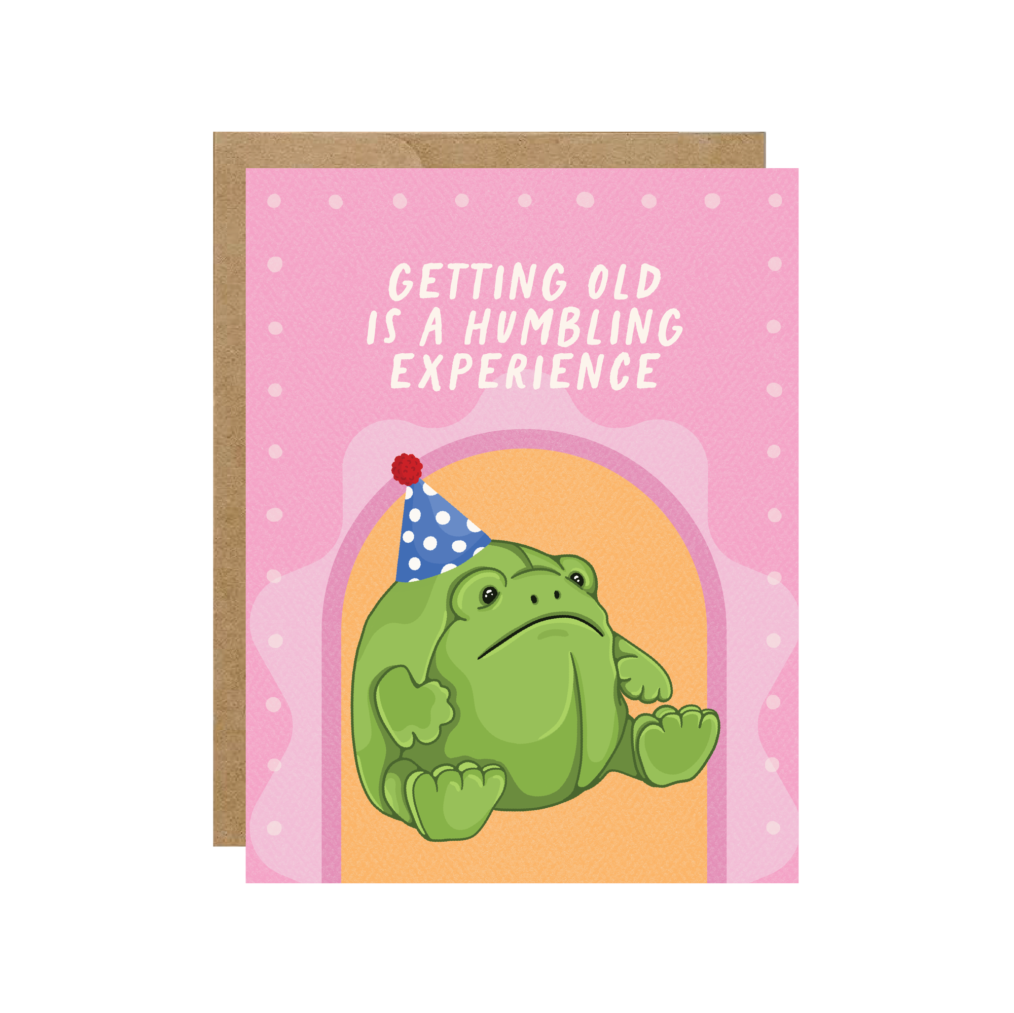 Humbling Experience Frog Jelly Card