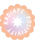 Radiate Positivity Sticker