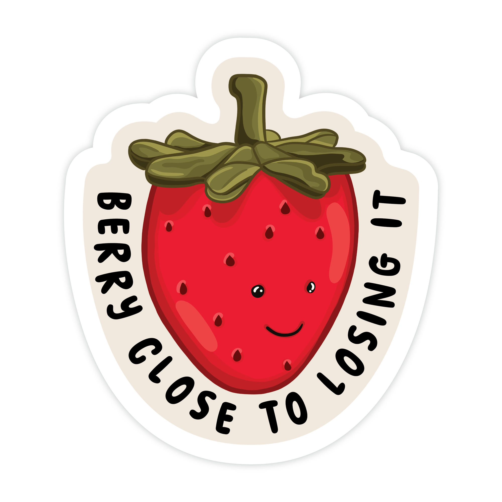 Berry Close To Losing It Jelly Sticker