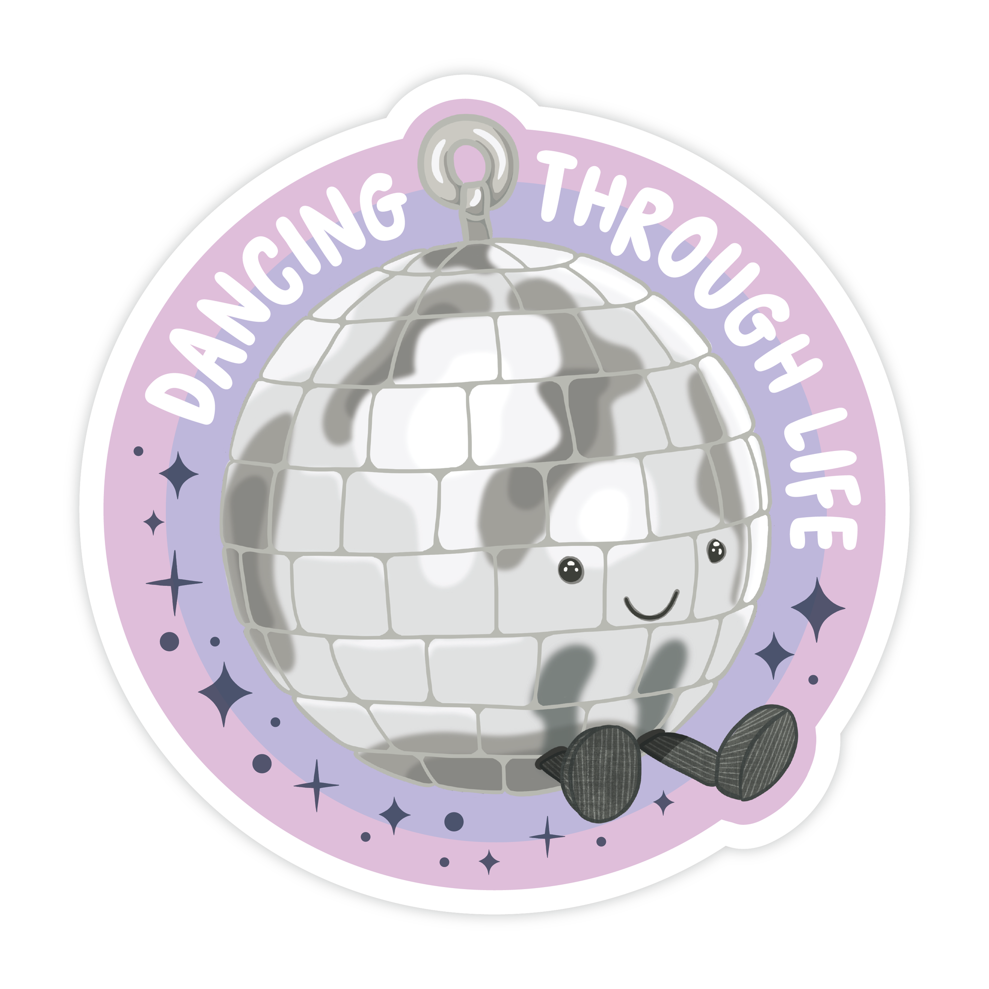 Dico Ball Jelly Dancing Through Life Sticker