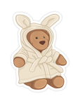 Cozy Robe Bear Jelly Sticker